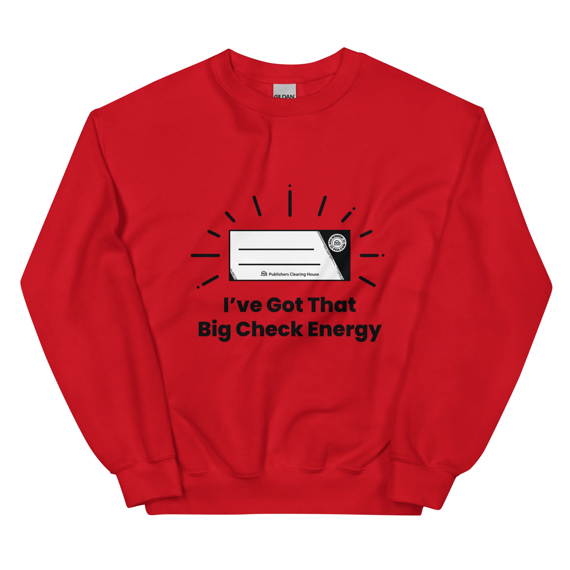 Big Check Energy Classic Sweatshirt (Unisex)
