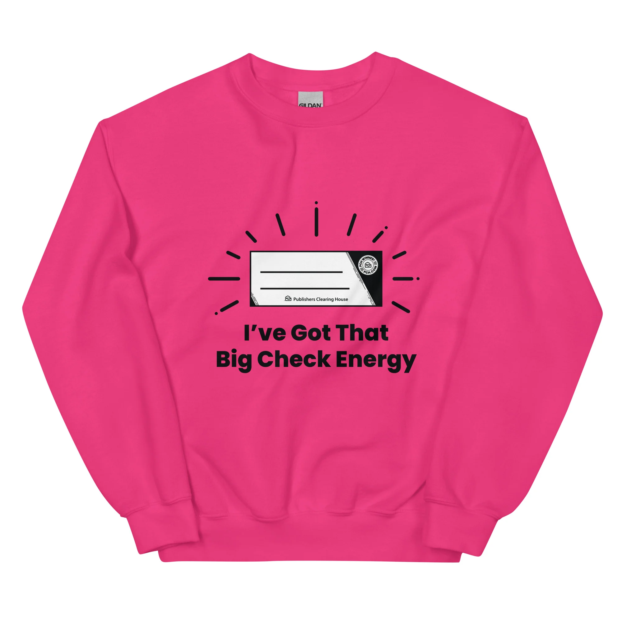Big Check Energy Classic Sweatshirt (Unisex) - Image 3