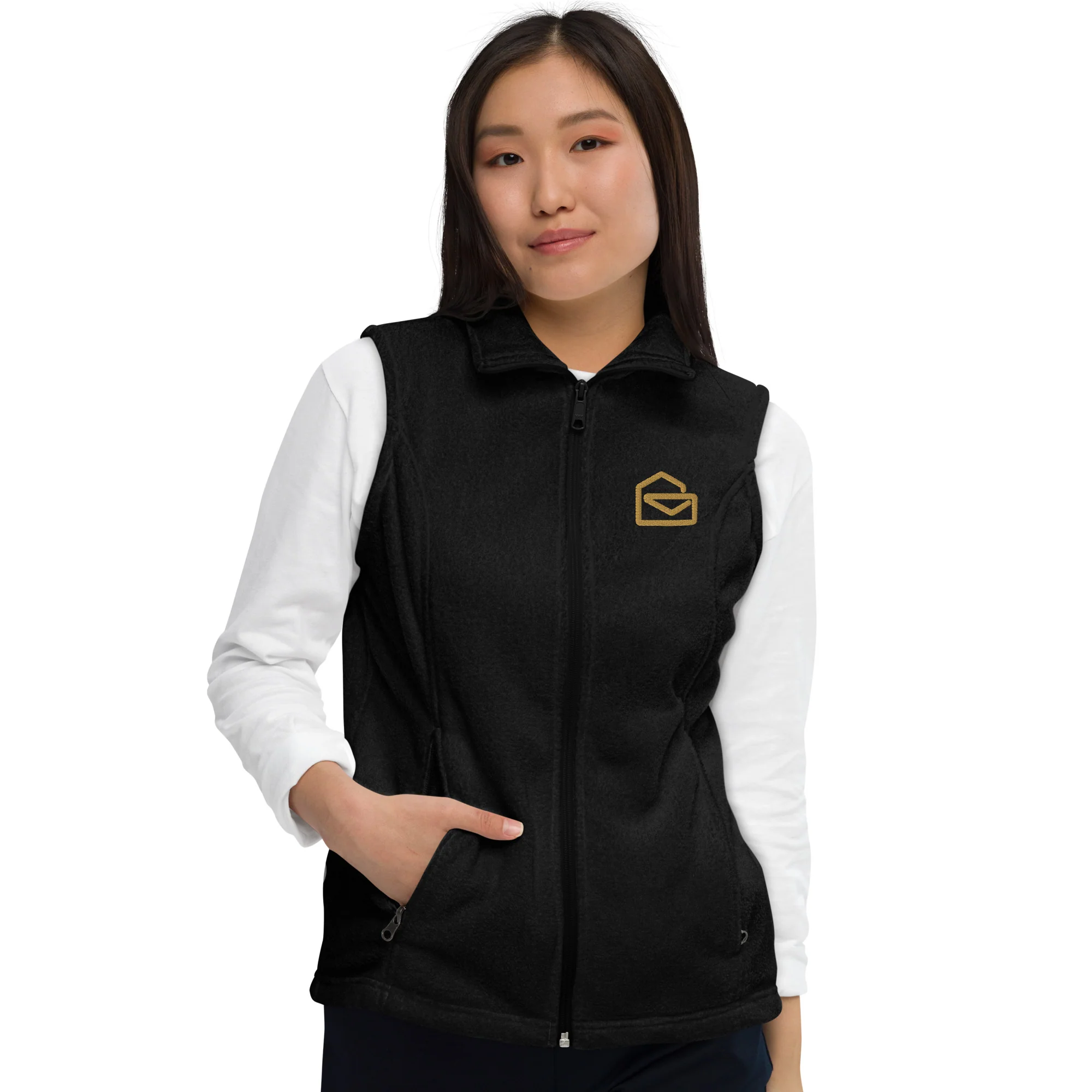 Columbia® Women's Fleece Logo Vest - Image 4